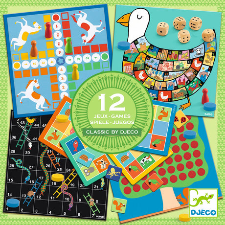 Djeco Games - Classic Box 12 Games