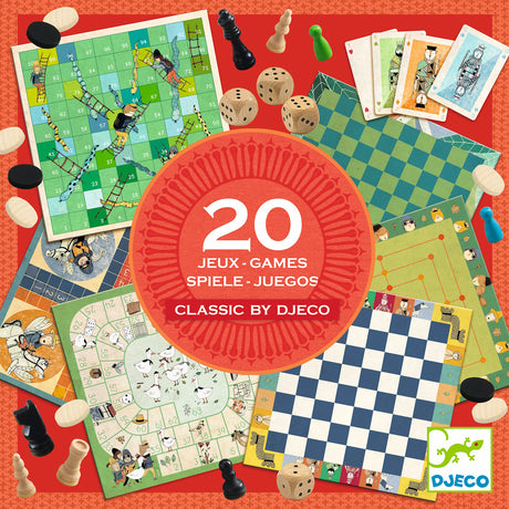 Djeco Games - Classic Box 20 Games