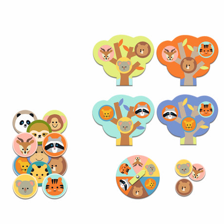 Djeco Games - Wild Animals Five Game Set