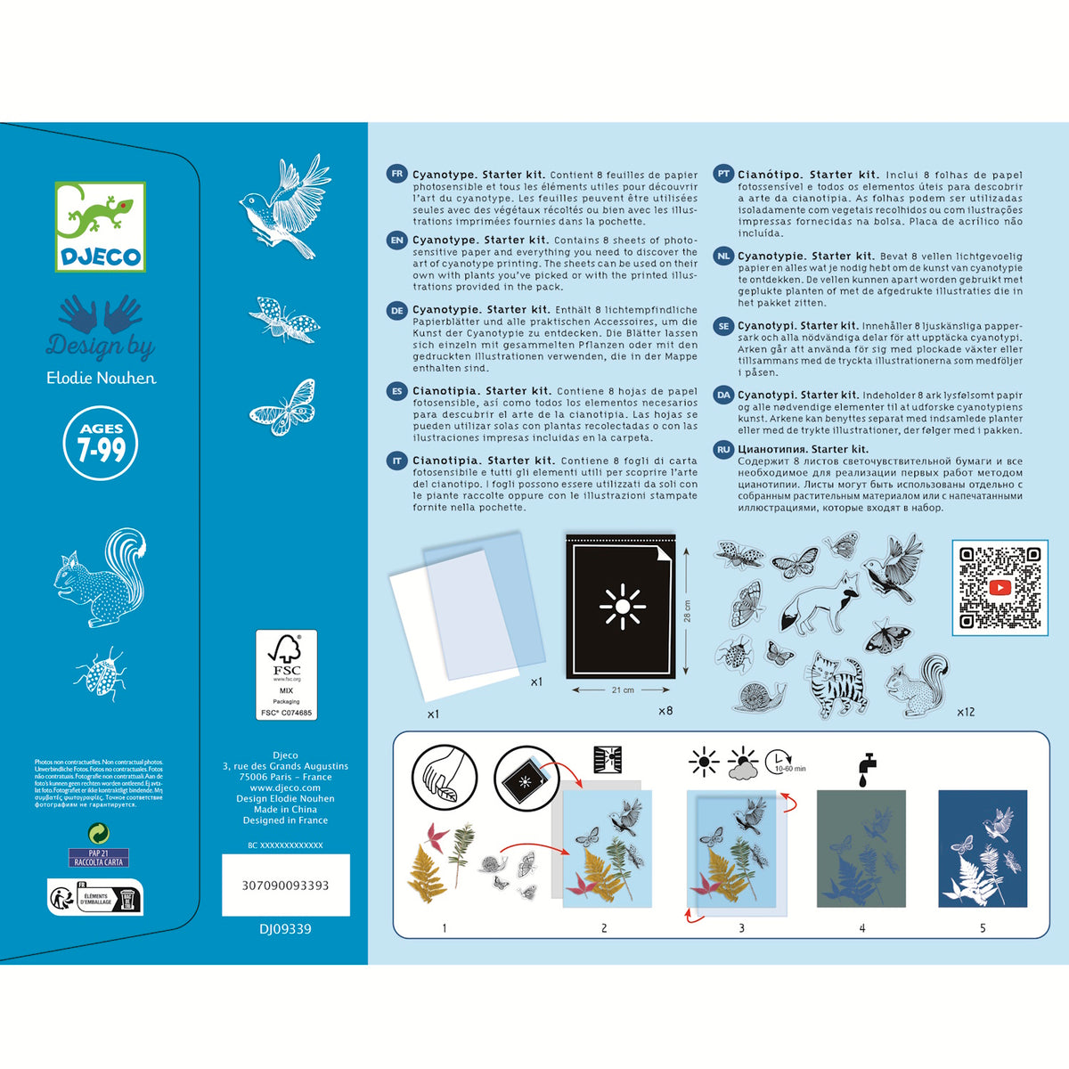 Djeco Paper - Cyanotype Art Starter Kit