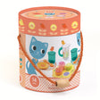 All items are conveniently stored in a practical play bucket, making it easy to transport and tidy up after playtime.