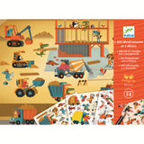 Djeco Rub On Transfers - Road Works