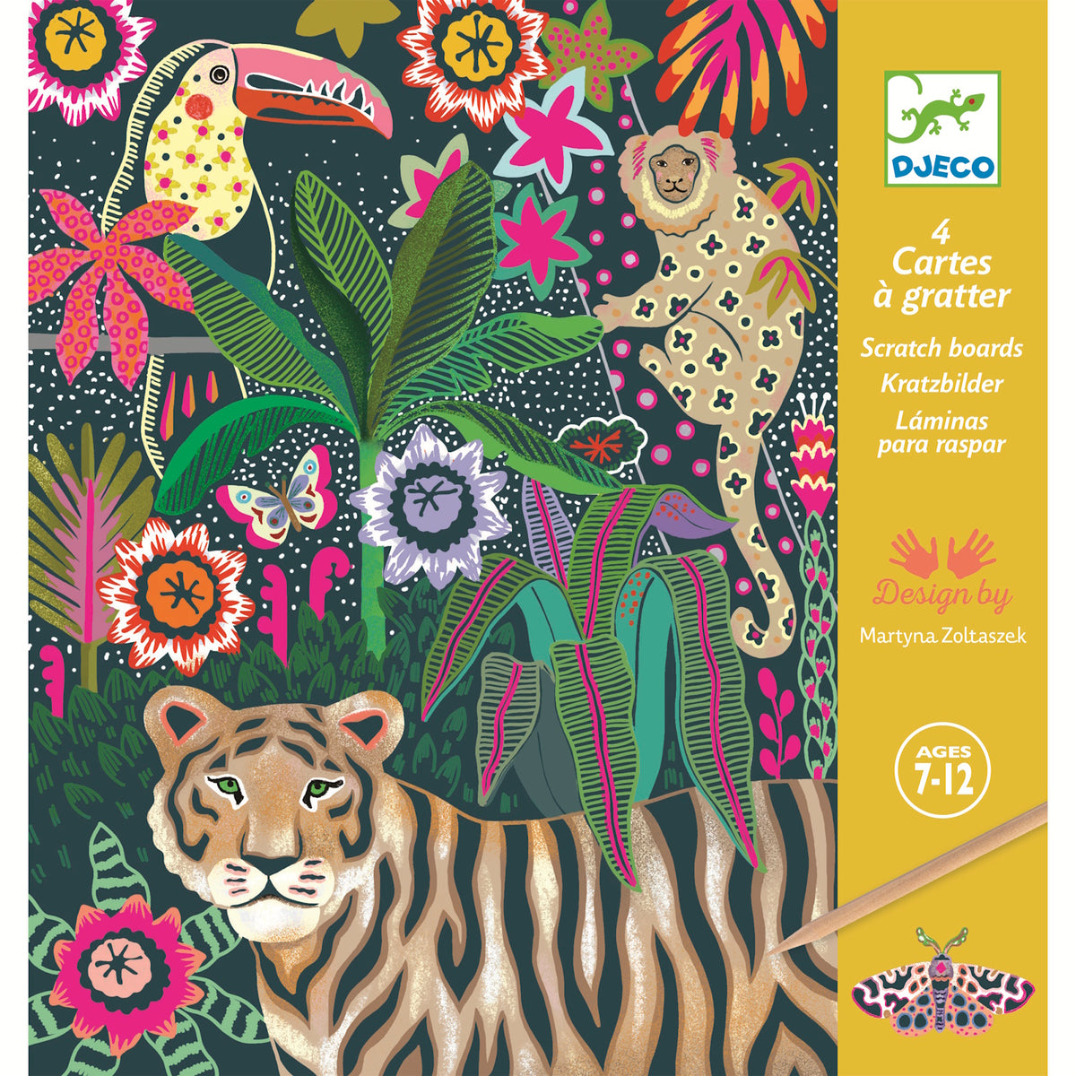 Djeco Scratch Art - Rococo Animals