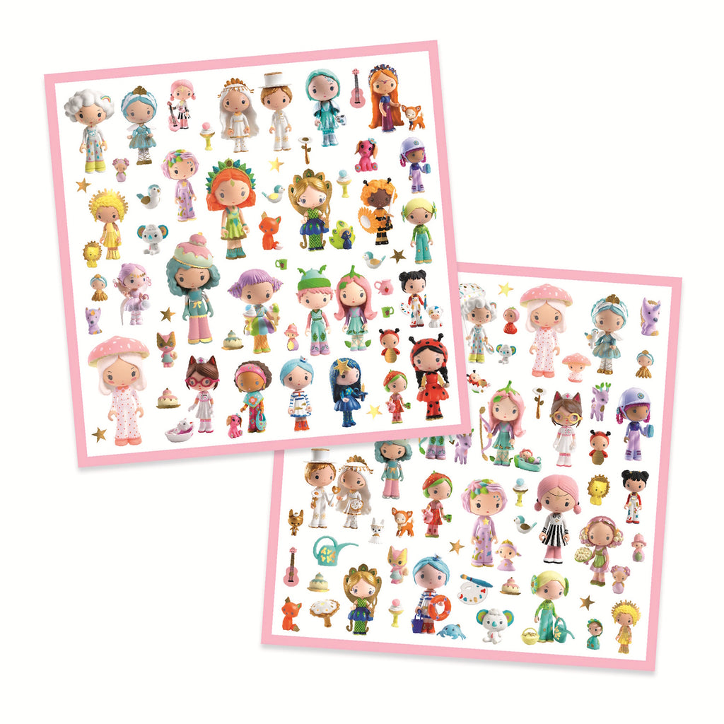 This set includes 160 stickers that can be used to create personalized scenes or decorate various items. The stickers are designed with metallic details, adding a touch of elegance to your creations.