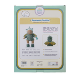 Olliella Dream Dinkum Dolls Dragon Griffin plush toy packaging box back view showing details and features.