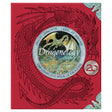 Red Dragonology book cover featuring a large red dragon illustration and a central circular image of a gold dragon flying.