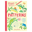 Drawn by Nature Patterns book cover by Emily Rand featuring colorful illustrations of a chameleon, snake, and blue frog.