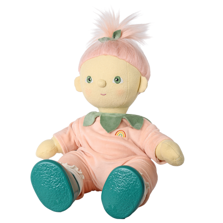 Olli Ella Dream Dinkum Doll Piper Peach sitting on a white background.