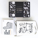 Baby Tummy Time Gallery Gift Set with Contrast Flash Cards