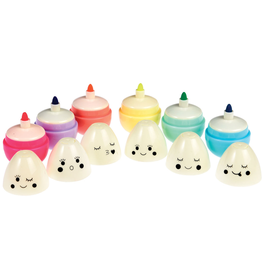 A set of colorful pens shaped like eggs, perfect for stationery lovers or creative writing.