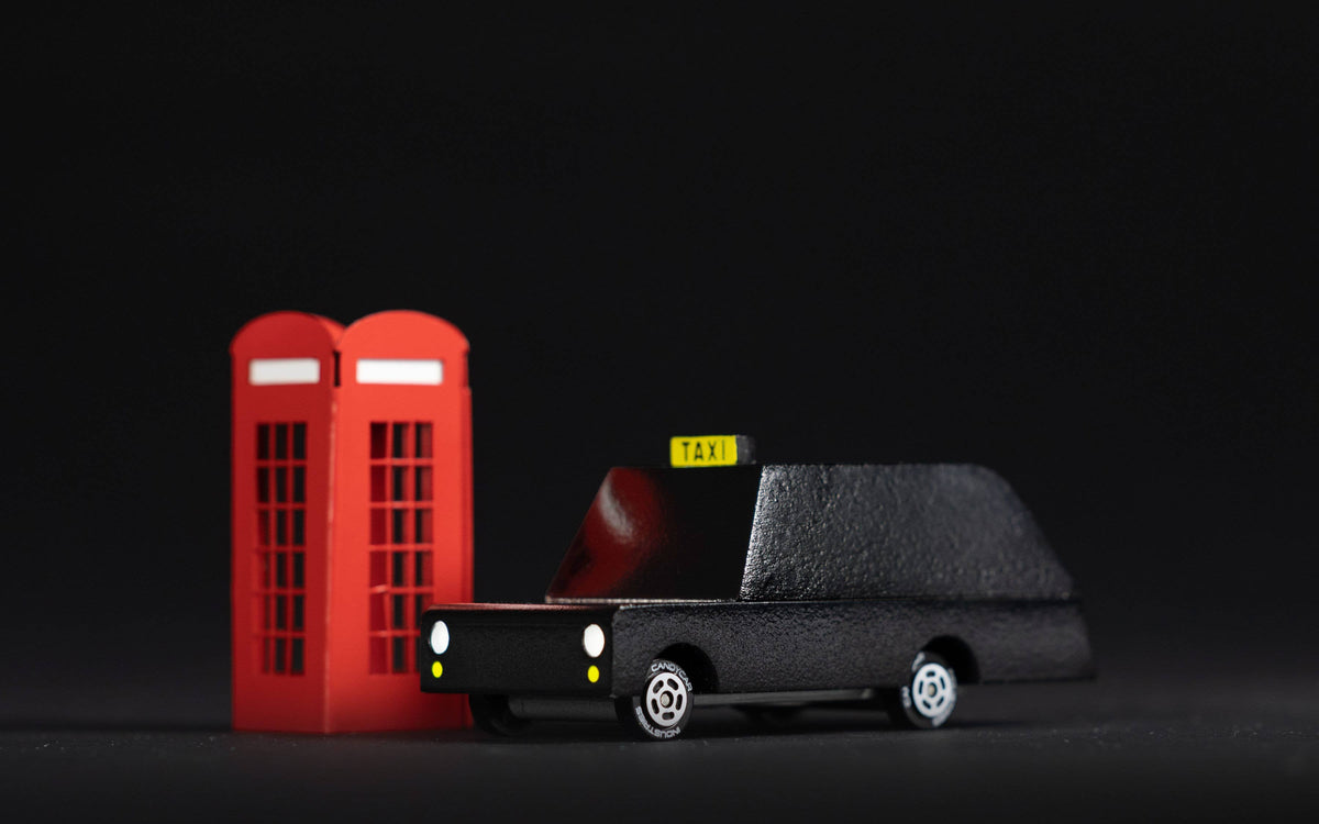 *Wonky* Candycar - London Taxi - Wooden Diecast Toy Car Candylab