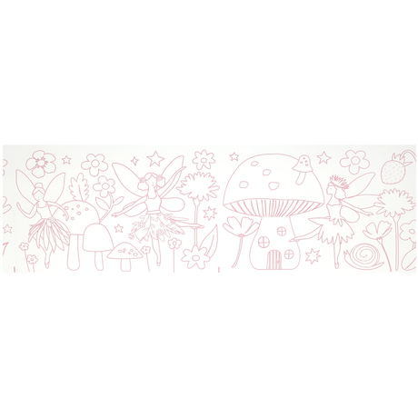 Featuring a long roll of enchanting fairy-themed illustrations, perfect for kids to unroll, colour, and share during creative play.