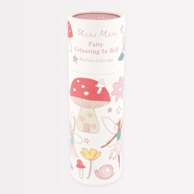 Featuring a long roll of enchanting fairy-themed illustrations, perfect for kids to unroll, colour, and share during creative play.