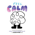 Book cover for 'Feel Calm' featuring a cute, squiggly cloud character with a peaceful smile.