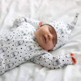 Baby Cotton Onesie – Milk Bottle Print
