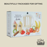 Le Toy Van wooden fruit smoothie blender set packaging on a neutral background.