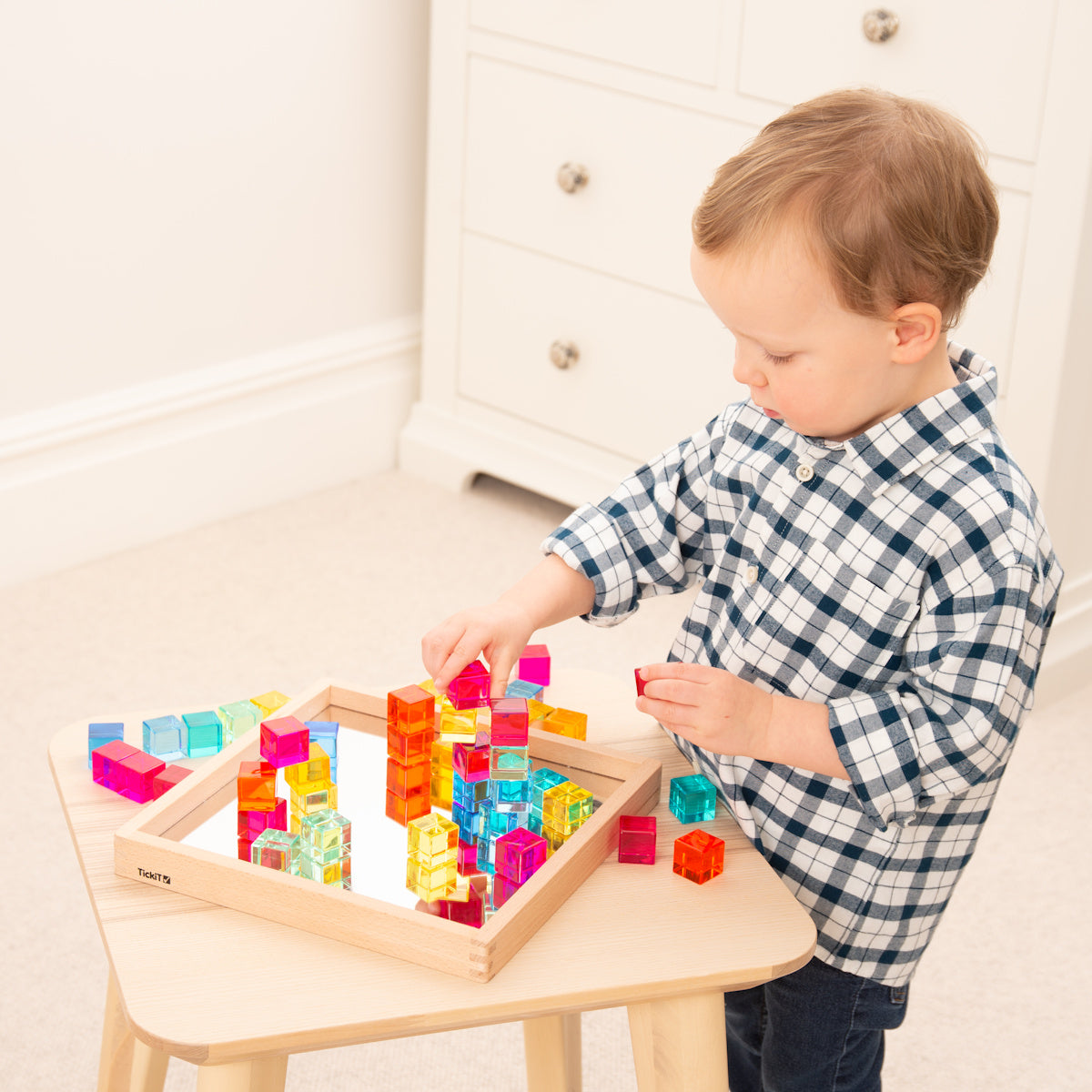 Gem Cube Mirror Tray
