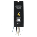 Back packaging of a Rex London Star Wand with multilingual product labels and safety warnings.