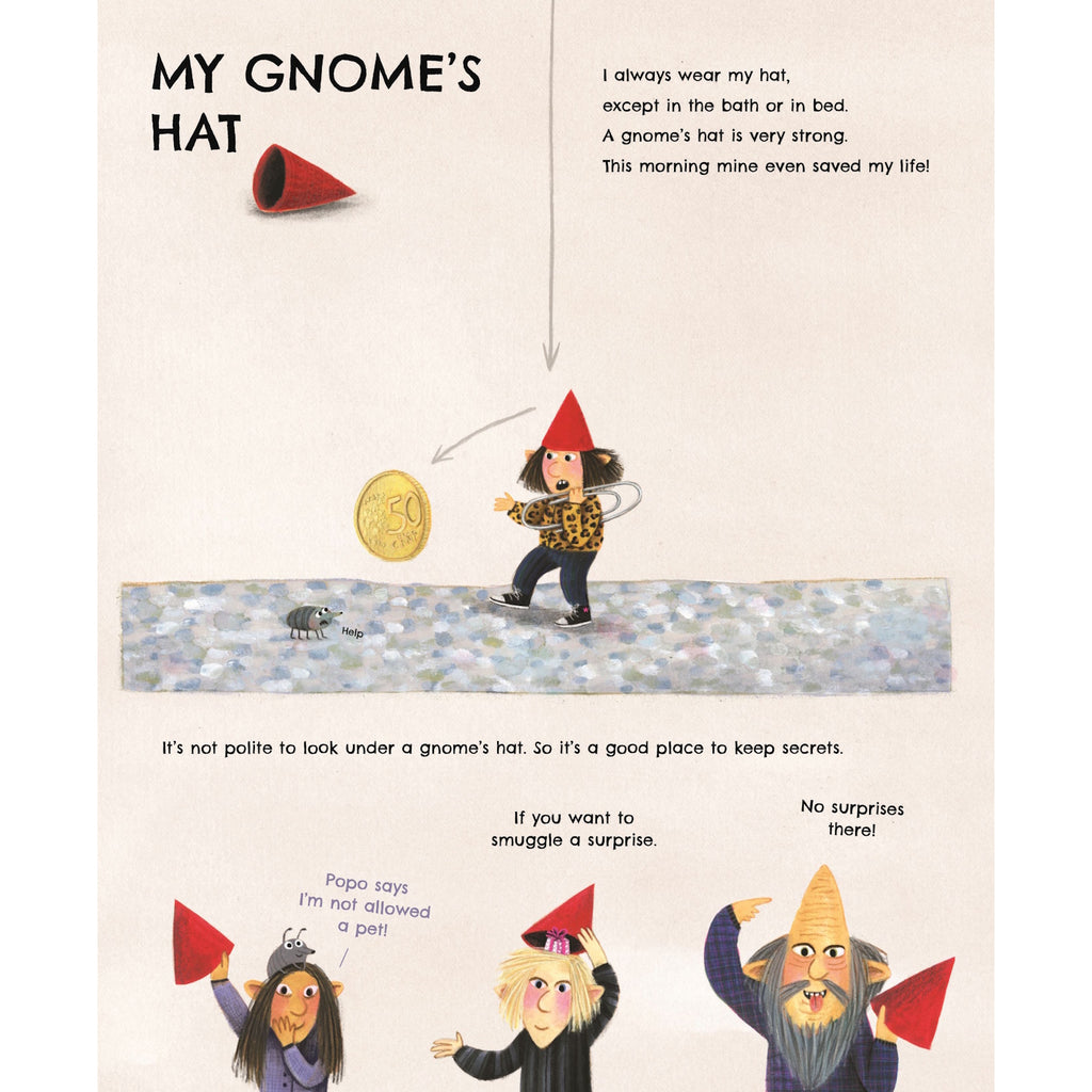 A charmingly illustrated guide exploring the whimsical world of gnomes, their habits, homes, and folklore, perfect for curious readers of all ages.