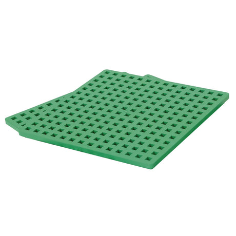 Green Plus-Plus baseplate duo with a grid design for building 2D and 3D interlocking block creations.