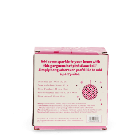 Hanging Disco Ball 10cm (Pink)
