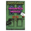 Front cover of Jan Pieńkowski's Haunted House pop-up book, featuring a green door with a monster tentacle in the mail slot.