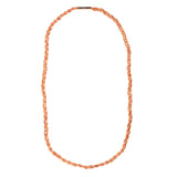 Braided tan leather flower necklace cord with a secure metal clasp for DIY jewelry making and fresh floral crafts.
