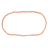 Braided tan faux-leather necklace cord with a gold magnetic clasp for DIY jewelry making and fresh flower crafts.