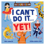Book cover titled "I Can't Do It... YET!" showing a mouse holding a sign surrounded by kids.