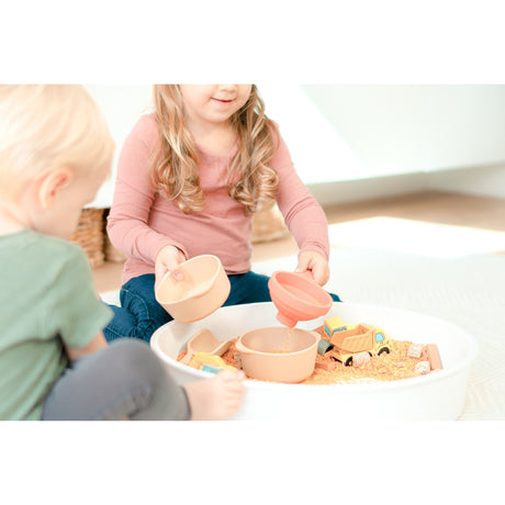 Inspire My Play Nesting Bowl Set - Coral/Yellow