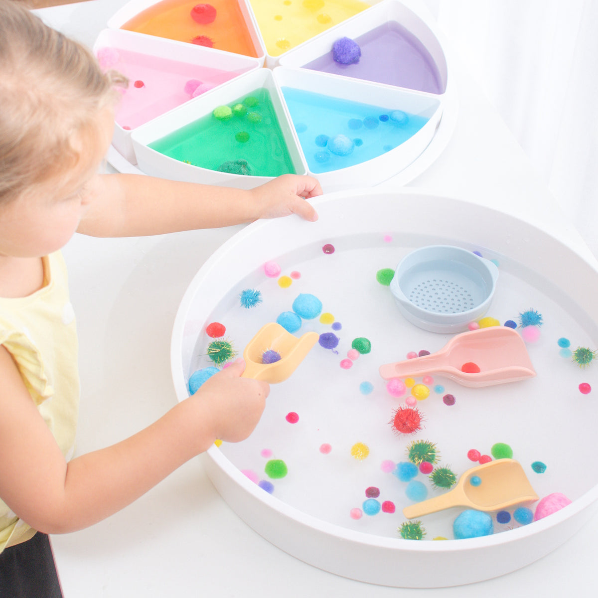 Inspire My Play Nesting Scoop Set - Coral/Yellow