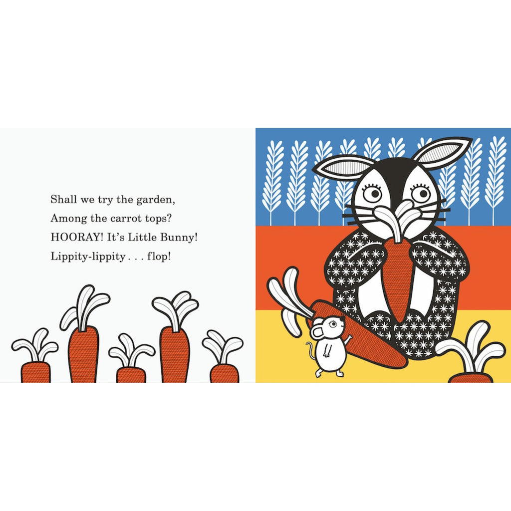 A visually engaging board book designed to support babies’ development, featuring bold illustrations and simple stories tailored for the 9–12 month age range.