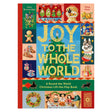 Joy to the Whole World children's Christmas lift-the-flap book cover by Lucy Brownridge and Sang Miao with festive icons.