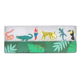 Meri Meri Jungle Jamboree birthday candles featuring a colorful snake, crocodile, parrot, leopard, lizard, and toucan.