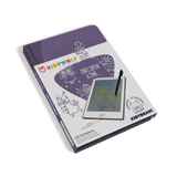Packaging for a Kidywolf LCD tracing book features colorful drawings of animals and a digital tablet with a stylus, highlighting learning and creativity.