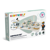 Kidywolf Kidyelec Expert Pack box showing an electronic building blocks kit for kids.