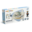 Kidywolf Kidyelec Starter Pack toy box showing electronic blocks assembled on a base grid.