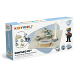 Kidywolf Kidyelec Starter Pack toy box showing electronic blocks assembled on a base grid.