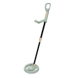 A light green and black toy metal detector for kids by Kidywolf on a white background.