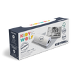 Packaging for Kidy Wolf Kidyroll shows thermic paper rolls, compatible with Kidyprint camera. Includes FSC logo, BPA-free claim, and "300 pictures" text.