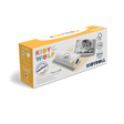 Box of KIDYWOLF self-adhesive paper rolls featuring colorful branding. Includes five rolls, BPA-free, with child’s photo on paper. Compatible with KIDYWOLF camera.