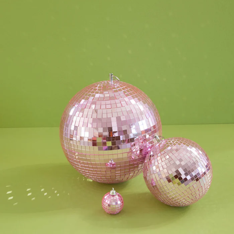 Disco Ball in Soft Pink Large 25cm