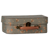 Maileg Michette 2-piece suitcase set with floral pattern, closed view.