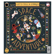 Colorful children's book cover titled "Space Adventure." Features diverse astronauts, aliens, and a rocket in space with playful, imaginative themes.