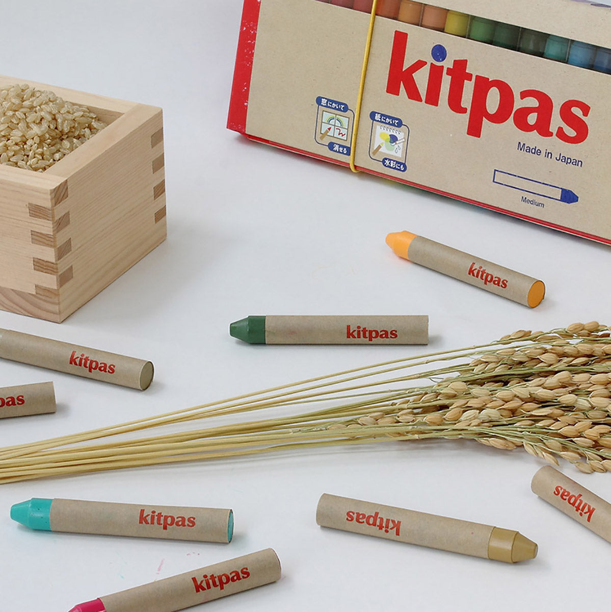 Kitpas Medium Rice Wax Crayons