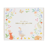 Meri Meri Little Animals Garland Set box with watercolor illustrations of woodland animals and flowers.