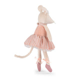 Moulin Roty Little Dance School Anna the Mouse ballerina plush toy.