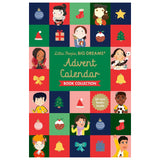 Front view of the colorful cardboard Little People Big Dreams Advent Calendar book collection cover.