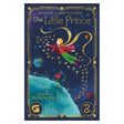 Cover of "The Little Prince" by Antoine de Saint-Exupéry, illustrated by Minalima. Features the prince in space, a floating planet, a red rose, and golden patterns.