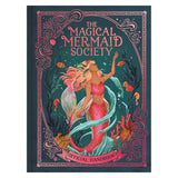 The Magical Mermaid Society Official Handbook book cover featuring a pink mermaid and sea creatures in an underwater scene.